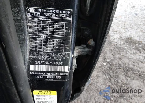 2008 Land Rover Lr2 Hse from USA, damaged, VIN SALFT24N28H088641